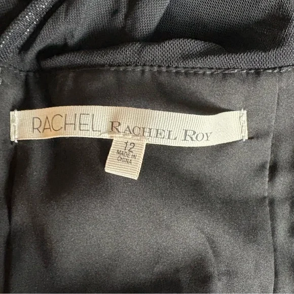 Rachel Roy Black and Purple Dress - Picture 4 of 9